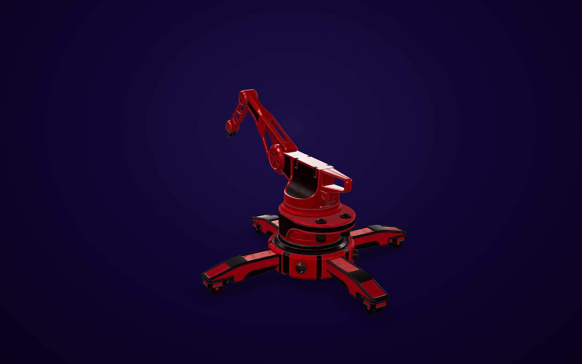 Industrial robot arm CAD model